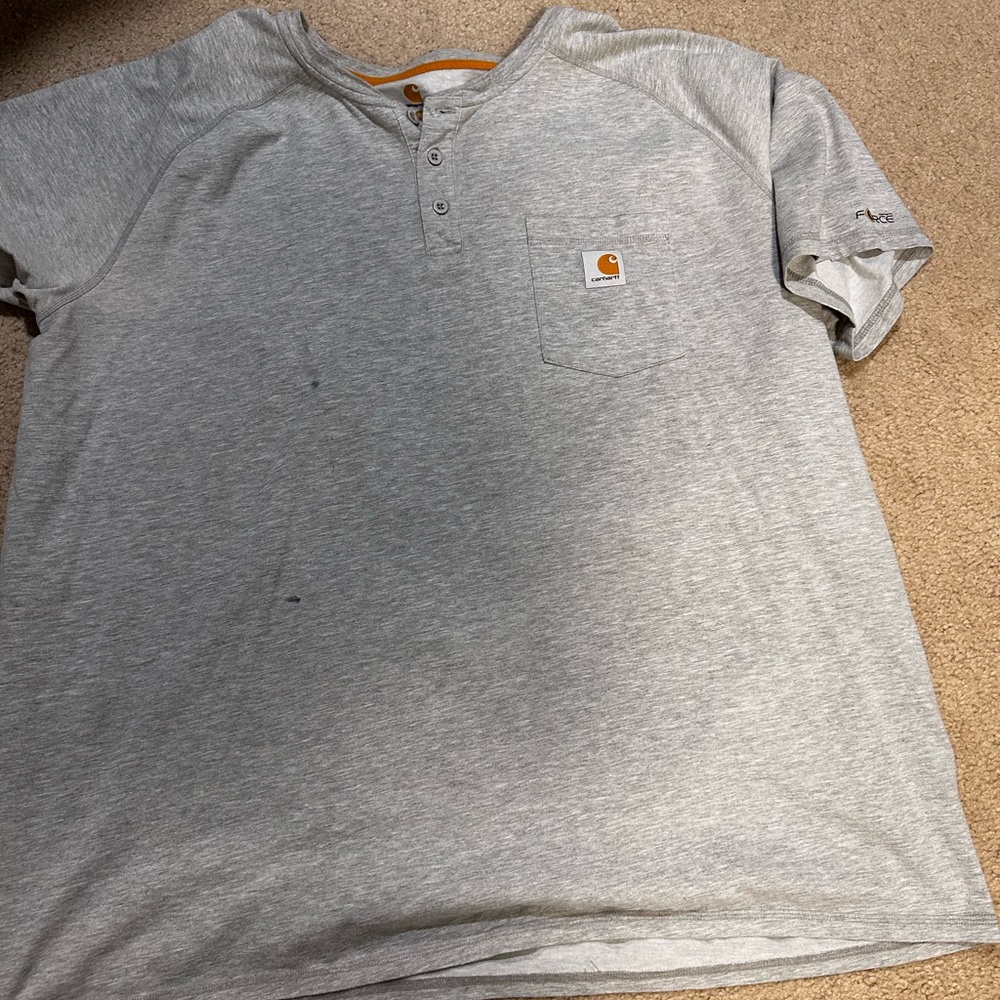 Carhartt Light Gray Henley Force Shirt